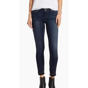 Paige Verdugo Mid-Rise Ankle Skinny Jeans. Dark wash sz 25
